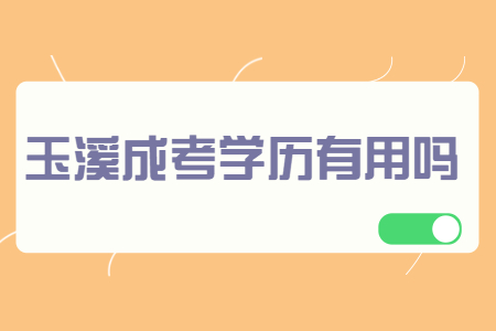 云南省玉溪市成考学历有用吗?(图1)