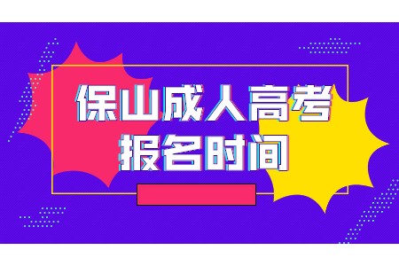 2021年云南省保山市成考报名时间(图1)