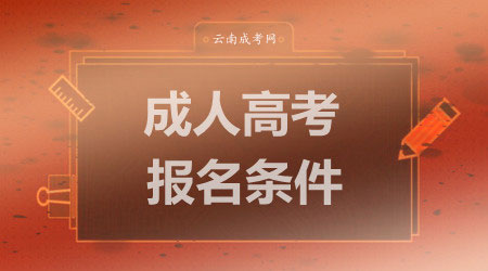 2020年云南省西双版纳成考报名条件(图1)