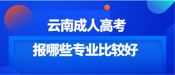 2021年云南省成人高考报哪些专业比较好