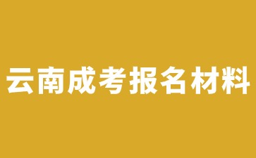 2024年云南成考在线报名需要准备哪些材料?(图1) 2024年云南成考在线报名需要准备哪些材料?